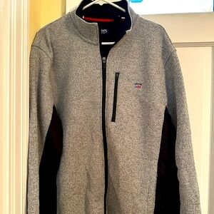 Chaps Full Zipper fleece sweater. EUC
